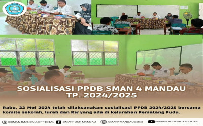 SOSIALISASI PPDB TP. 2024/2025