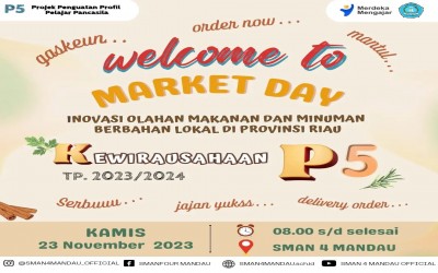 Panen Karya P5 Market Day kelas X dengan tema Kewirausahaan