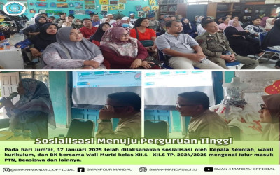 Sosialisasi Sekolah kepada Wali Murid Mengenai Masuk PTN